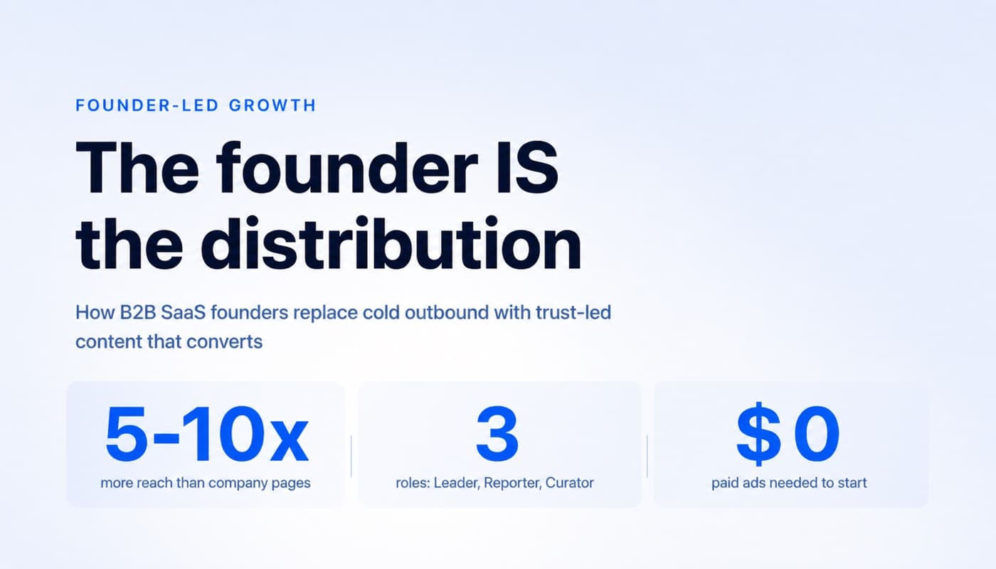 Founder-led marketing approach for B2B SaaS growth