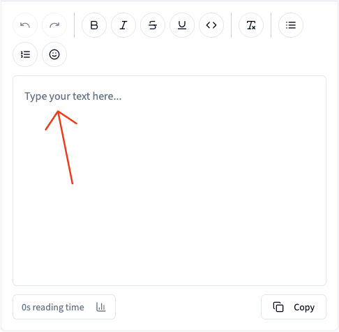 LinkedIn Text Editor interface showing formatting buttons and text input area