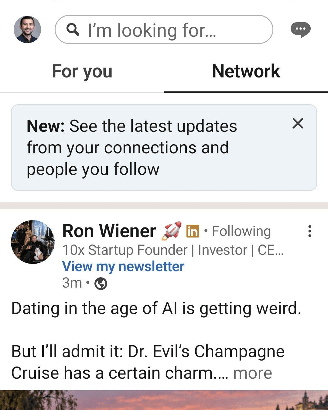 LinkedIn Network tab and For You feed split - what it means for creators